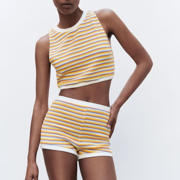 Zara | Shorts | Zara Knit 2 Piece Set 